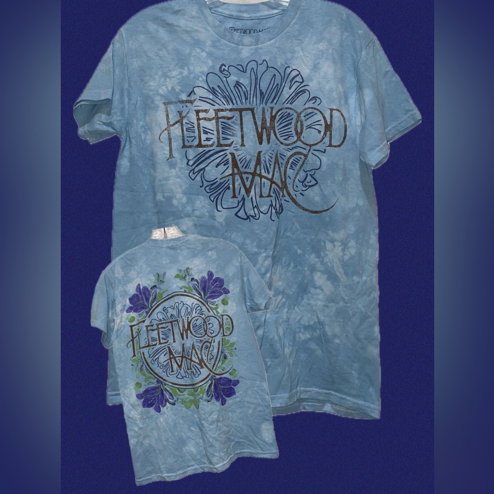 🏷️ NWOT • Fleetwood Mac Tie-Dye Graphic Tee